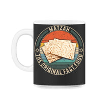 Load image into Gallery viewer, Matzah The Original Fast Food Shirt, Jewish Holiday Funny Seder Gift, - 11oz Mug - Black on White
