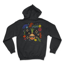 Load image into Gallery viewer, Onion Vegetable Shirt, Onion Wearing Sunglasses Tee, Vegetable Lover - Hoodie - Black