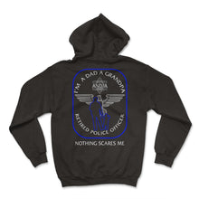Load image into Gallery viewer, Police Shirt, I'm A Dad A Grandpa And A Retired Police Officer Badge - Hoodie - Black