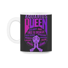 Load image into Gallery viewer, Aquarius Queen Shirt, African American Women Zodiac Sign Tee, - 11oz Mug - Black on White