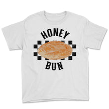 Load image into Gallery viewer, Valentine's Day Shirt, Honey Bun Pastry Design Tee, Anniversary Gift - Youth Tee - White