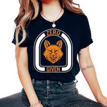 Load image into Gallery viewer, Fox Shirt, Zero Fox Given Tee, Animal Mammal, Funny Nature Wildlife, - Unisex T-Shirt - Black