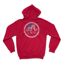 Load image into Gallery viewer, 4th Of July Shirt, Wife Mom Nana America Flag Independence Day - Hoodie - Red