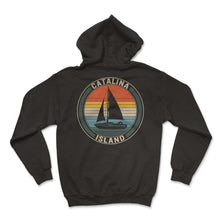 Load image into Gallery viewer, Catalina Island Shirt, Sailboat Lover Design Tee, Matching Family - Hoodie - Black