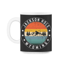 Load image into Gallery viewer, Jackson Hole National Park Shirt, Wyoming Retro Park Vintage Hiking - 11oz Mug - Black on White