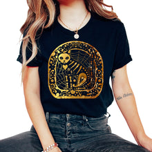 Load image into Gallery viewer, Dia De Los Muertos Shirt, Cat Sugar Skull Tee, Dead Cat Lover Animal - Unisex T-Shirt - Black