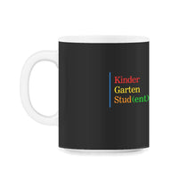 Load image into Gallery viewer, Kindergarten Shirt, Kindergarten Student Pocket Tee, Pre-K Graduation - 11oz Mug - Black on White