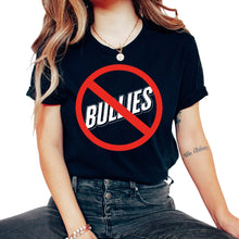 Load image into Gallery viewer, Unity Day Shirt, Bullies Stop Sign Tee, Bullying Prevention Gift - Unisex T-Shirt - Black