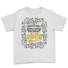 Load image into Gallery viewer, Dispatcher Shirt, We Are 911 Dispatcher Floral Tee, USA Flag - Youth Tee - White