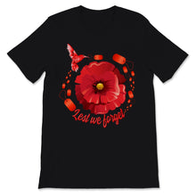 Load image into Gallery viewer, Veterans Day Lest We Forget Red Poppy Flower Bird American Army USA