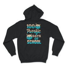 Load image into Gallery viewer, 100 Purrific Days Of School, Funny 100 Days Cat Mask Tee, Teacher And