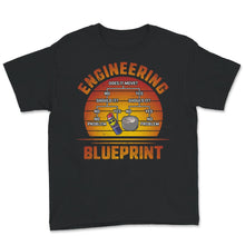 Load image into Gallery viewer, My Engineering Blueprint, Funny Engineer T-Shirt, Duct Tape
