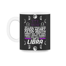 Load image into Gallery viewer, Zodiac Sign Shirt, I Am A Libra Zodiac Sign Tee, Horoscope Astrology - 11oz Mug - Black on White