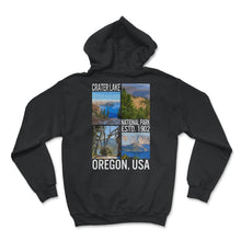 Load image into Gallery viewer, Crater Lake National Park ESTD. 1902 Shirt, Oregon US Lake Tee, - Hoodie - Black