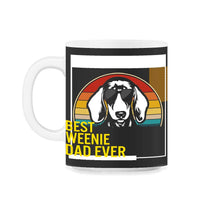 Load image into Gallery viewer, Best Weenie Dad Ever T Shirt - 11oz Mug - Black on White