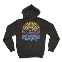 Load image into Gallery viewer, Cowboy Shirt, Never Underestimate An Old Man Tee, Grandpa Equestrian - Hoodie - Black