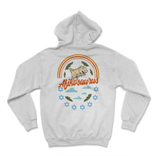 Load image into Gallery viewer, Afikosaurus Shirt, Dinosaur Afiko Tee, Jewish Holiday Funny Seder - Hoodie - White
