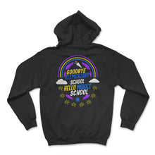 Load image into Gallery viewer, Hello Middle School Shirt, Goodbye Elementary School Rainbow - Hoodie - Black
