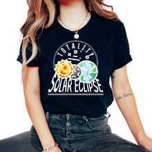 Load image into Gallery viewer, Eclipse Shirt, Totality Solar Eclipse 04 08 24 4 Tee, Astronomy Solar - Unisex T-Shirt - Black