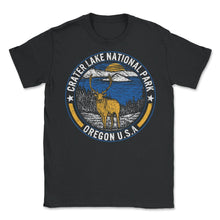 Load image into Gallery viewer, Crater Lake National Park Shirt, Oregon Mount Mazama US Lake Tee, - Unisex T-Shirt - Black