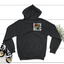 Load image into Gallery viewer, Black King History Pride Shirt, African American Pride Gift, Black - Hoodie - Black