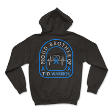 Load image into Gallery viewer, Diabetes Awareness Shirt, Proud Brother Of T1D Warrior, Type One - Hoodie - Black