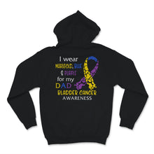 Load image into Gallery viewer, Bladder Cancer Awareness I Wear Marigold Blue And Purple Ribbon For