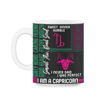 Load image into Gallery viewer, Zodiac Sign Shirt, I Am A Capricorn Zodiac Sign, Horoscope Astrology - 11oz Mug - Black on White