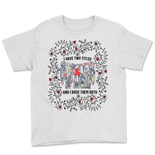 Load image into Gallery viewer, Sister Shirt, Sister And Matron Of Honor Floral, Sister Lover - Youth Tee - White