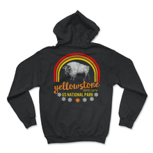 Load image into Gallery viewer, Yellowstone Bison Buffalo Shirt, US National Park Shirt, Hiking - Hoodie - Black