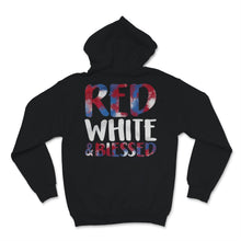 Load image into Gallery viewer, Red White & Blessed 4th of July Cute Patriotic America USA Flag