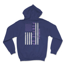 Load image into Gallery viewer, Military Child Month April Purple Up Awareness Ribbon USA American
