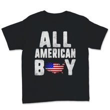 Load image into Gallery viewer, Vintage All American Boy 4th of July USA Flag Map American