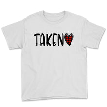 Load image into Gallery viewer, In Love And Taken Shirt Buffalo Plaid Heart Engaged Couple Matching