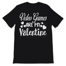 Load image into Gallery viewer, Valentines Day Kids Red Shirt Video Games Is My Valentine Funny Gamer