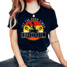 Load image into Gallery viewer, Crawfish Shirt, Let The Good Times Boil Tee, New Orleans Crawfish - Unisex T-Shirt - Black