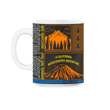 Load image into Gallery viewer, Lassen Volcanic National Park Shirt, US California 1916 Volcano - 11oz Mug - Black on White