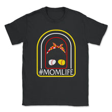 Load image into Gallery viewer, Baseball Softball Shirt, Mom Life Messy Bun Sunglasses, Baseball Mom - Unisex T-Shirt - Black