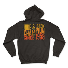 Load image into Gallery viewer, Programmer Shirt, Hide And Seek Champion Since 1985 Tee, Funny Coding - Hoodie - Black