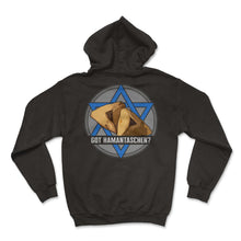 Load image into Gallery viewer, Purim Shirt, Got Hamantashen Costume Tee, Haman Hebrew Jewish Holiday - Hoodie - Black