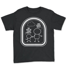 Load image into Gallery viewer, Programmer Shirt, Dad What Are Clouds Made Of Linux Servers Tee, - Youth Tee - Black