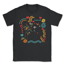 Load image into Gallery viewer, Dandelion Chicken Shirt, Floral Farm Chicken Tee, Natures Flower - Unisex T-Shirt - Black