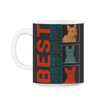 Load image into Gallery viewer, Best Frenchie Dad Ever Shirt, Father's Day Gift Tee, French Bulldog - 11oz Mug - Black on White