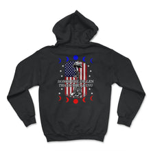 Load image into Gallery viewer, Memorial Day Shirt, Honor The Fallen Armed Forces American Flag 4th - Hoodie - Black