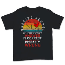 Load image into Gallery viewer, Nurses Week Shirt Nursing School Student Where every Answer Is
