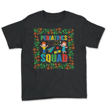 Load image into Gallery viewer, Pediatrics Squad Floral Shirt, Nurse Week Pediatrician Practitioner - Youth Tee - Black