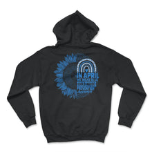 Load image into Gallery viewer, Child Abuse Prevention Month, In April I Wear Blue Child Abuse - Hoodie - Black