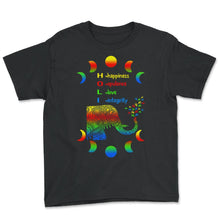 Load image into Gallery viewer, Happy Holi Festival Shirt, Meaningful Holi Festival Of Colors Gift, - Youth Tee - Black