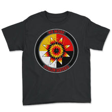 Load image into Gallery viewer, Native American Shirt, No More Stolen Sisters Tee, Stop MMIW Missing - Youth Tee - Black