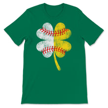 Load image into Gallery viewer, St Patrick's Day Baseball Shamrock Shape Softball Boys Men Catcher